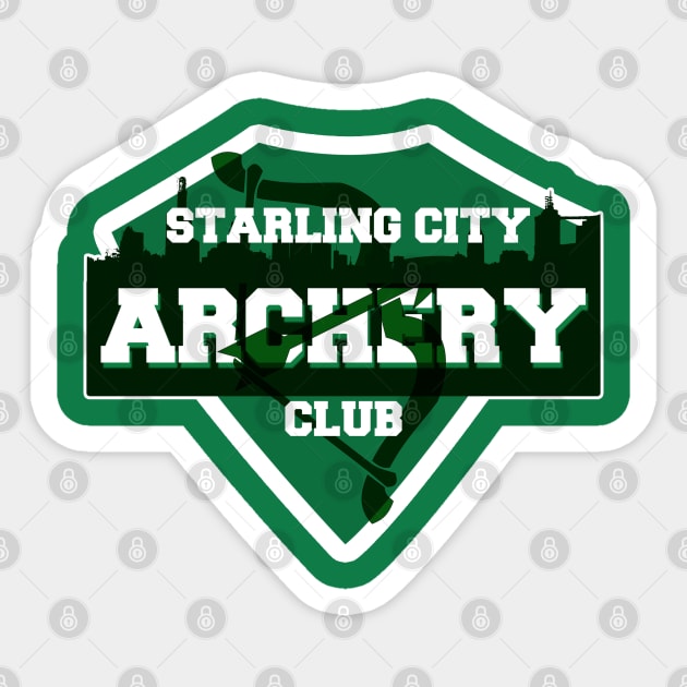 Starling City Archery Club Sticker by Meta Cortex